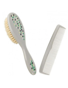 Brosse et Peigne Gris- Baby Nova