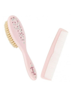 Brosse et peigne rose- baby nova