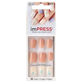 Faux ongles impress press-on manicure biege bipa270 - kiss new york