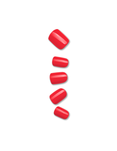 Kit d'ongles en gel - 30 faux ongles - corail - kiss new york