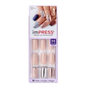 Faux ongles impress press-on manicure beige bipam018ce - kiss new york