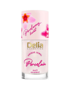 Vernis à ongles porcelaine 2en1 d'origine naturelle 04 abricot - delia cosmetics