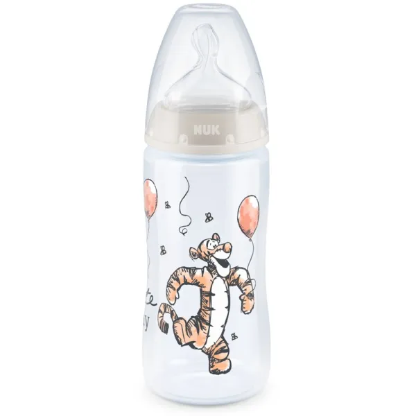 NUK First Choice+ biberon 0-6 mois, 150 ml, tétine en silicone, contrôle de  la température, anti-colique, sans BPA, [filles, garçons] : : Bébé  et Puériculture