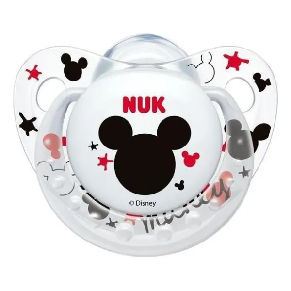 Sucette mickey new avec boite 6-18 mois blanc- nuk