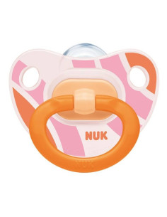 Sucette happy days avec boite 6-18 mois orange - nuk