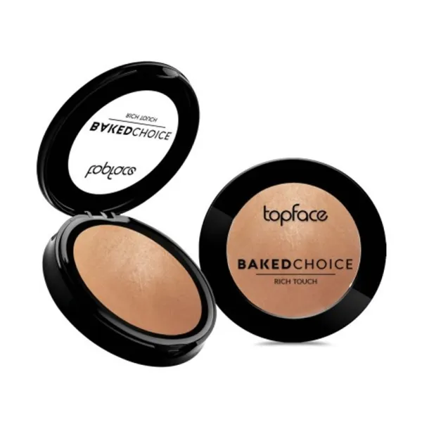 Baked choice rich touch blush pt703-001nude sparkle-topface