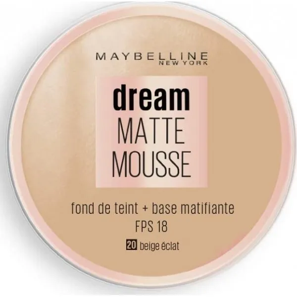Fond de Teint Dream Matte Mousse 20 Beige Eclat - Maybelline