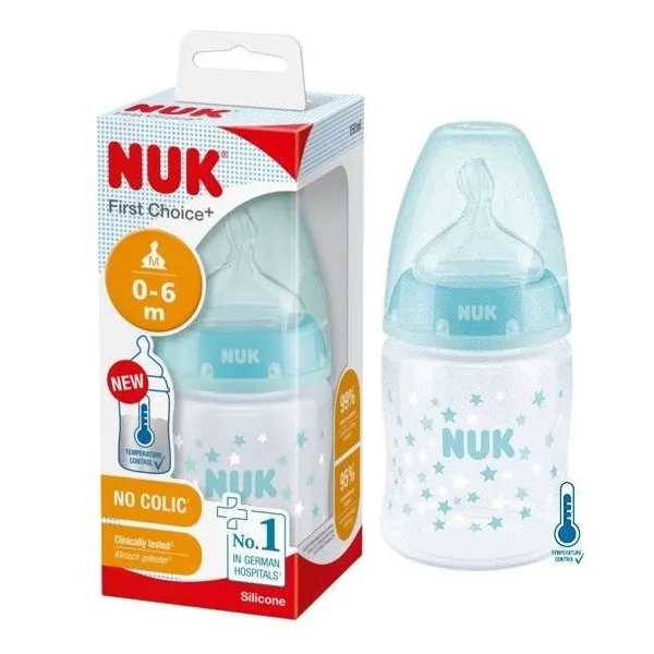 Biberon en plastique NUK (0-6 M) 150 ml