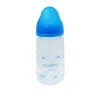 Biberon en verre 120 ml bleu avec tétine en silicone 1 mois -bambini