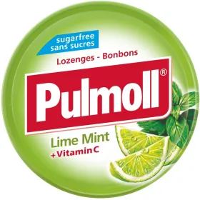 Pulmoll Menthe Lime Mint + Vitamine C Sans Sucre 45gr - PULMOLL