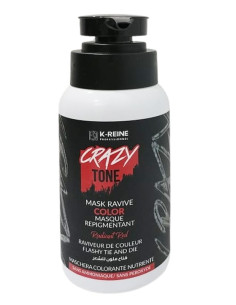 Masque colorant ravive K-REINE Crazy Tone Radiant Red – soin couleur intense & brillance pour cheveux méchés