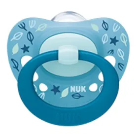 Sucette signature avec boite 6-18 mois bleu ciel- nuk