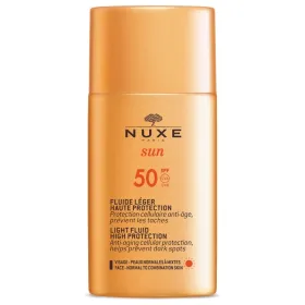 Sun fluide léger visage spf50 haute protection 50ml - nuxe