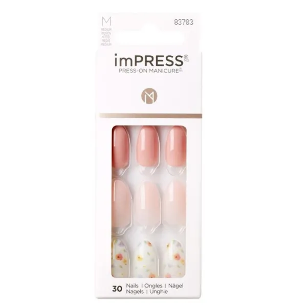 Faux ongles impress press-on manicure rose kimm02c - kiss new york