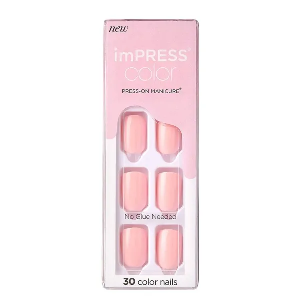 Faux ongles impress press-on manicure pick me pink kimc002c - kiss new york