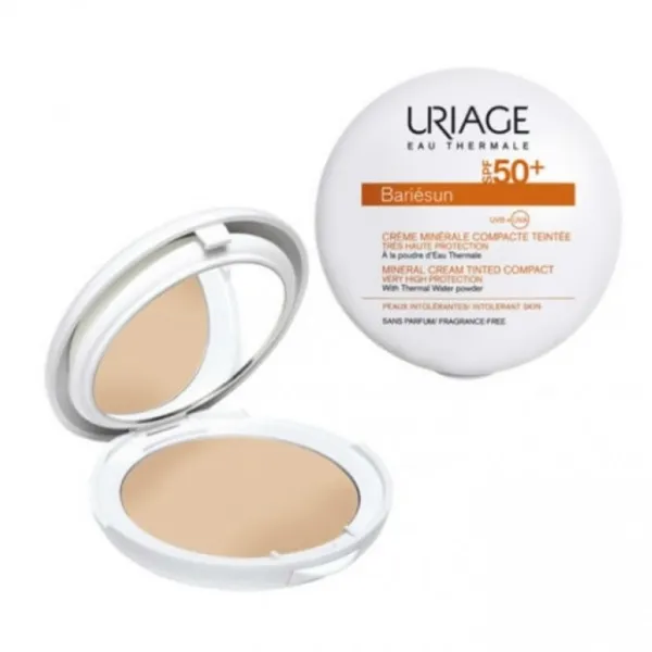 Bariésun crème minérale compacte teintée claire spf50+ peaux intolérantes - Uriage