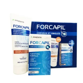 Pack forcapil programme intensive cheveux et ongles + shampooing fortifiant -arkopharma