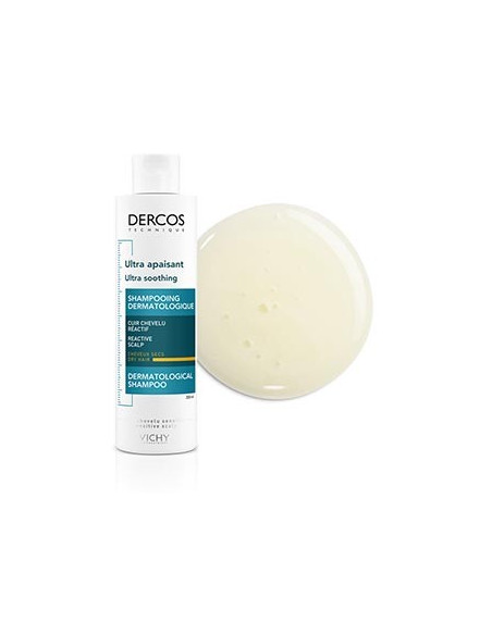 Vichy Dercos Ultra-Apaisant shampoing cheveux secs 200 ml | Cosmetique.tn