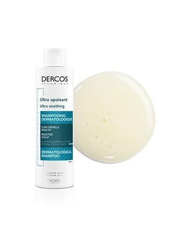 Vichy Dercos Ultra-Apaisant shampoing cheveux normaux à gras 200 ml | Cosmetique.tn
