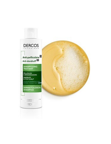 Vichy Dercos shampoing anti-pelliculaire cheveux normaux à gras 200 ml