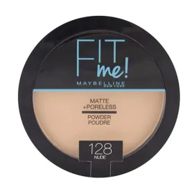 Fit me poudre compacte matifiante 128 nude -maybelline