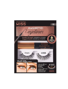 Faux cils magnetic eyeliner & lure lash kit kmek07c - kiss new york