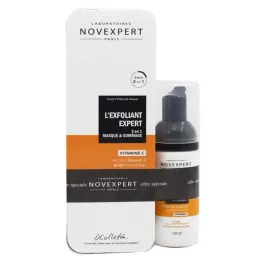 Pack exfoliant expert 50 ml + flash eclat mousse nettoyante 40ml (offert)- novexpert