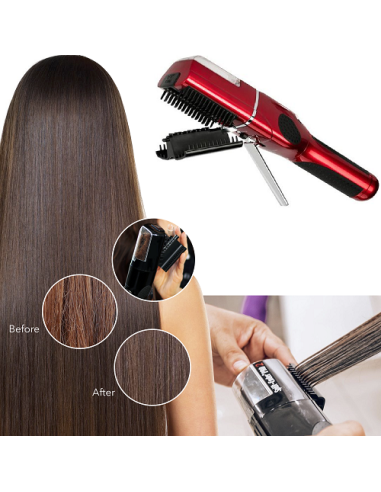 Coupe-fourches sans fil Split End Hair Trimmer — rouge