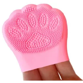 Brosse nettoyante manuelle rose claire