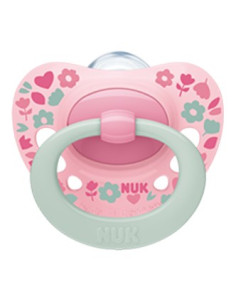 Sucette signature avec boite 18-36 mois fleur- nuk