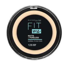 Fit me poudre matte and poreless compact face powder 128 nude -maybelline