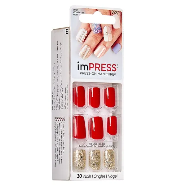 Faux ongles impress press-on manicure string along  bipa015ce- kiss new york