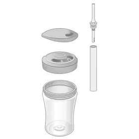 Action cup 230 ml avec paille 12 mois+ Vert-nuk