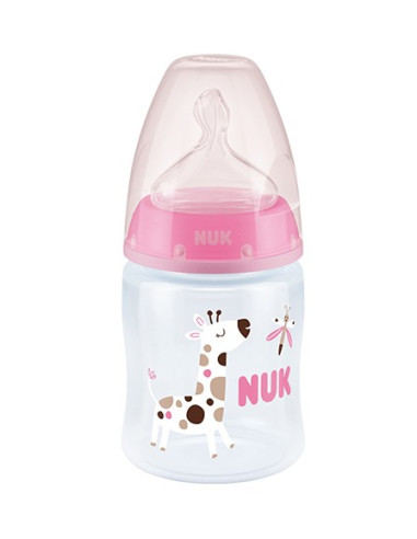 NUK First Choice+ | biberon 150 ml rose bébé Temperature Control