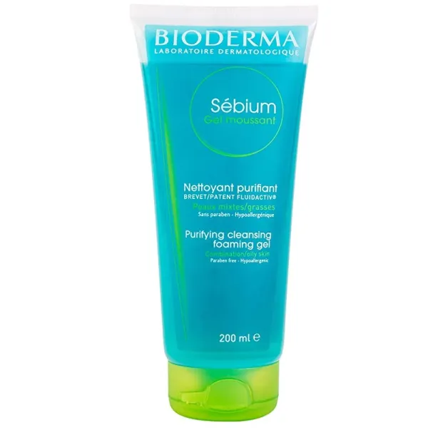 Sébium gel moussant nettoyant purifiant peaux mixtes/grasses 200ml - bioderma