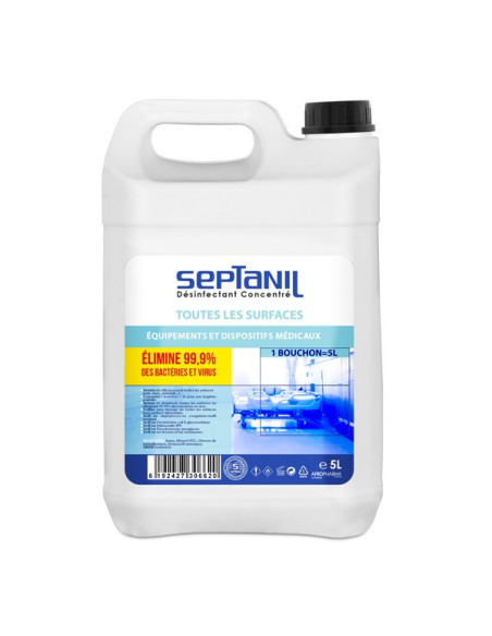 Désinfectant sol et surface concentre 5l - septanil