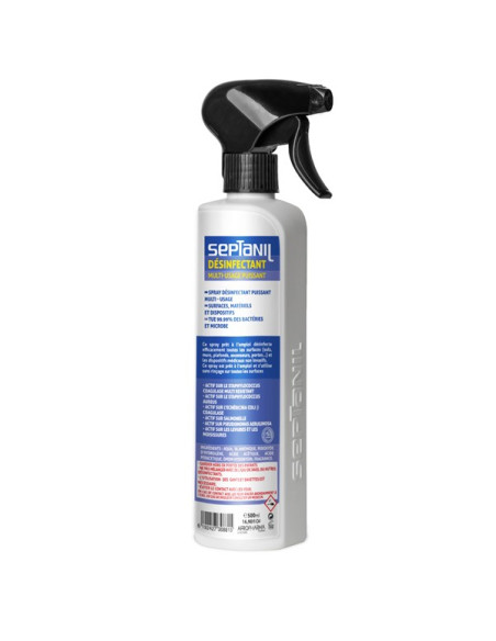 Spray désinfectant puissant peroxyde multi usage septanil