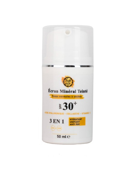 Écran minéral teinté SPF 30+ peaux normales à sèches | Touche D’Or