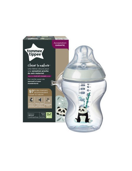 Biberon en PP vert 260 ml 0M+ -Tommee Tippe