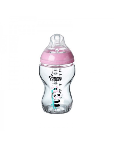 Biberon en Verre Rose Closer to Nature 250 ml 0M+ -Tommee Tippee | cos