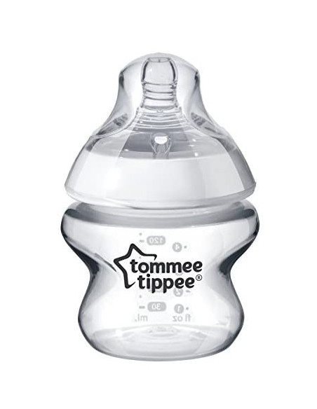 Biberon Closer to Nature en verre 150 ml blanc 0 mois et + | Tommee Tippee