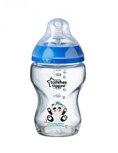 Biberon Closer to Nature en verre 250 ml bleu 0 mois et + | Tommee Tippee