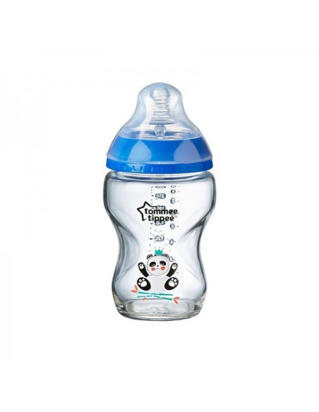 Biberon en Verre Bleu Closer to Nature 250 ml 0M+ -Tommee Tippee | cos
