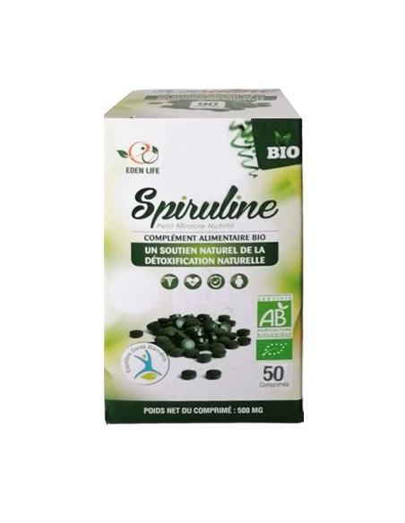 Eden Life Spiruline — 50 comprimés