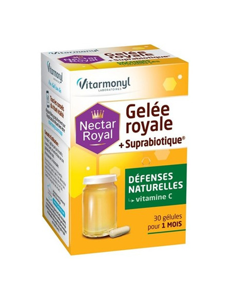 Vitarmonyl Nectar Royal Gelée royale + Suprabiotique — 30 gélules