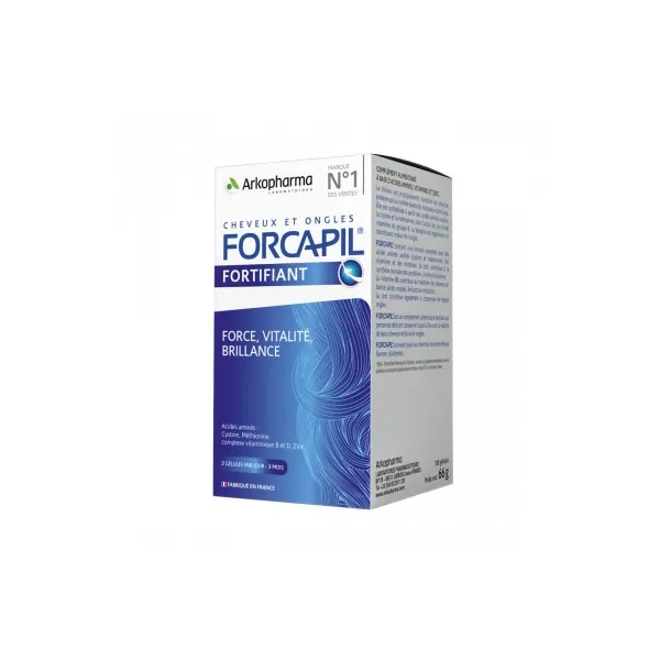 Forcapil cheveux et ongles formule fortifiante 180gélules -arkopharma