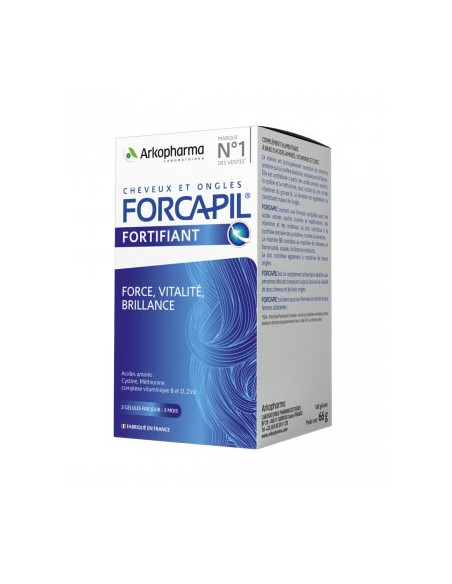 Arkopharma Forcapil Cheveux et ongles — 180 gélules