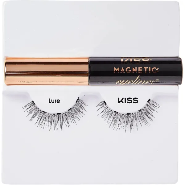 Faux cils magnetic eyeliner & lure lash kit kmek01c - kiss new york