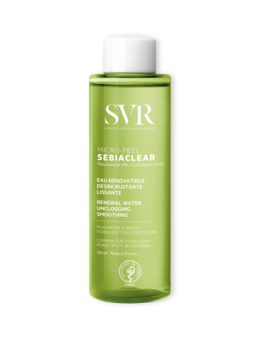 SVR Sebiaclear Micro-Peel 150 ml | Eau exfoliante pores