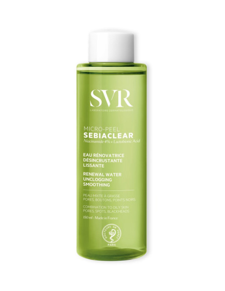 SVR Sebiaclear Micro-Peel 150 ml | Eau exfoliante pores